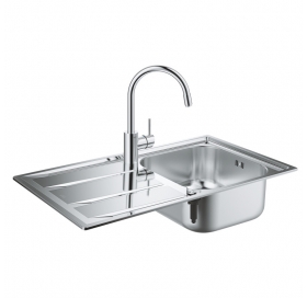 Кухонна мийка Grohe EX Sink K400 + змішувач Concetto (31570SD0)