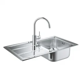 Кухонная мойка Grohe EX Sink K400 + смеситель Concetto (31570SD0) Сталь