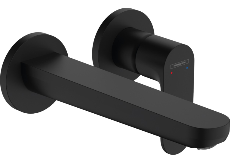 Змішувач Hansgrohe Rebris S для раковини зі стіни прихований монтаж 200 мм, Matt Black 72528670