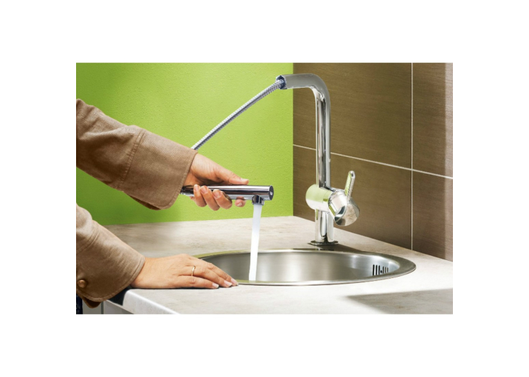Змішувач одноважільний для миття, DN 15 Grohe MINTA, суперсталь (DC0)
