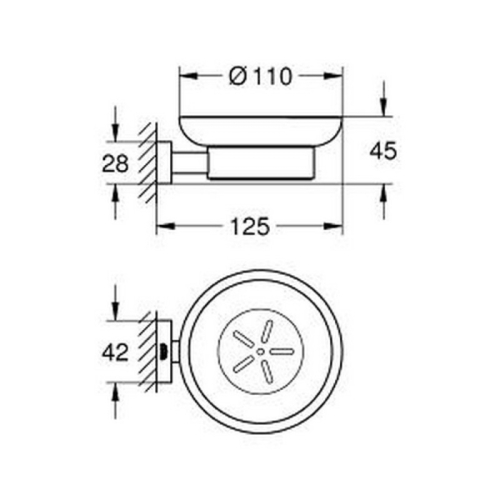 Мильниця Grohe Essentials Cube 40754001 (виставковий зразок)