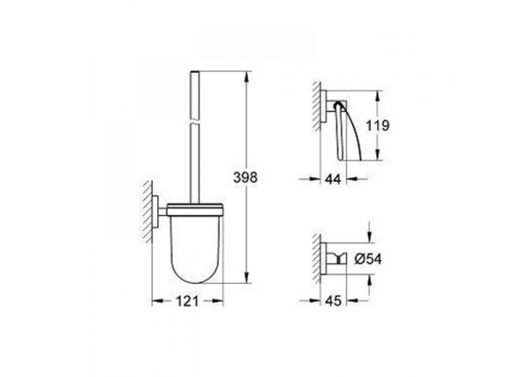 Набір аксесуарів Grohe Essentials New 3 в 1, 40407DC1