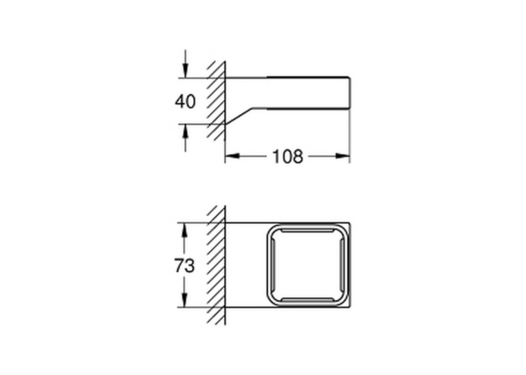 Тримач для аксесуарів Grohe Selection Cube 40865000 (виставковий зразок)