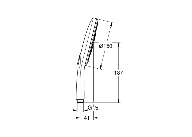Ручной душ Grohe Rainshower Smartactive 150 26553000
