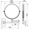 Дзеркало косметичне Qtap Liberty ANT 1147
