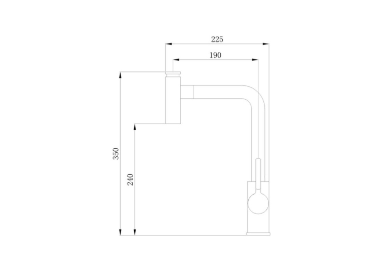 Qtap Inspai CRM 013F кухня U з поворотним виливом (k35)