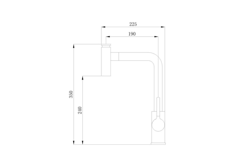 Qtap Inspai CRM 013F кухня U з поворотним виливом (k35)