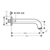 Вилив для ванни Hansgrohe Vernis Shape, чорний матовий 71460670