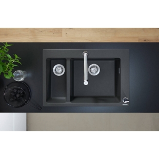 Кухонный комплект мойка со смесителем Hansgrohe C51-F635-09, хром 43220000