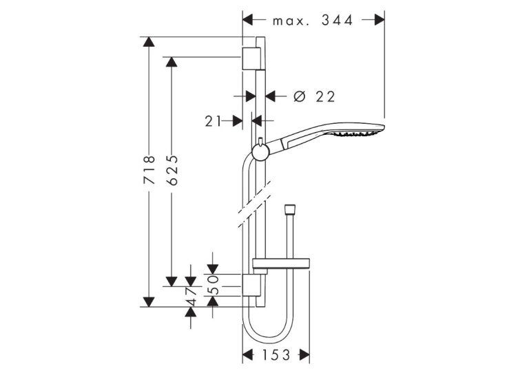 Душовий набір Hansgrohe Raindance Select 150/Unica S 65см 27802400