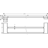Подвійний тримач для банних рушників Hansgrohe AddStoris 41743990