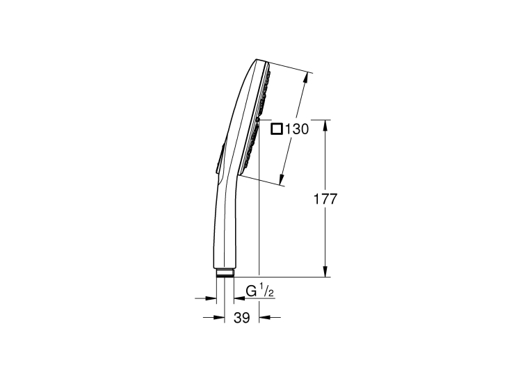 Ручной душ Grohe Rainshower Smartactive Cube 130 26551LS0