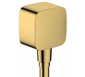 Шланговое подключение Hansgrohe FixFit E с обратным клапаном Polished Gold Optic 26457990