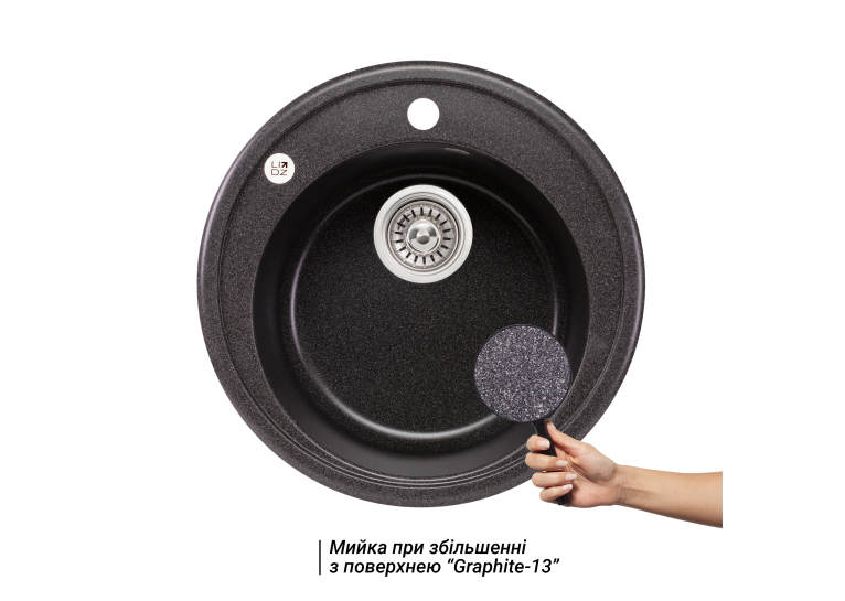  Кухонна мийка Lidz D510/200 GRF-13 (LIDZGRF13D510200)