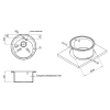  Кухонна мийка Lidz D510/200 GRF-13 (LIDZGRF13D510200)