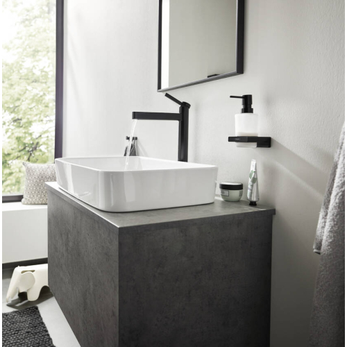 Дозатор для рідкого мила Hansgrohe AddStoris 41745340 чорний матовий хром (Пошкоджене пакування)