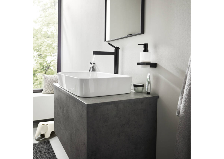 Дозатор для рідкого мила Hansgrohe AddStoris 41745340 чорний матовий хром (Пошкоджене пакування)