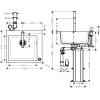 Кухонный комплект мойка со смесителем Hansgrohe C51-F450-06, хром 43217000