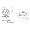  Кухонна мийка Lidz 620x500/200 BLM-14 (LIDZBLM14620500200)