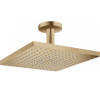 Верхний душ Hansgrohe Raindance E 300 1jet с потолочным соединителем Brushed Bronze 26250140