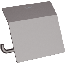 Держатель туалетной бумаги Hansgrohe AddStoris 41753340 с крышкой, черный матовый хром