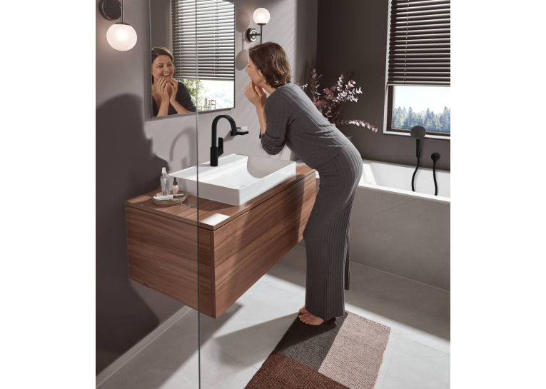 Змішувач Hansgrohe Vivenis для раковини, чорний 75030670