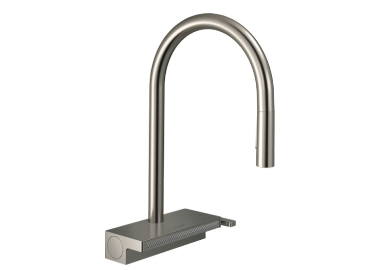 Змішувач для кухні Hansgrohe Aquno Select M81 з висувним душем, під сталь 73837800