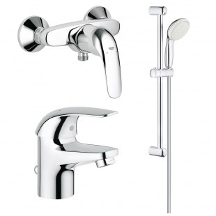 Набор смесителей GROHE Euroeco 123232S (23262000 + 32740000 + 27598000)