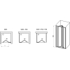  Душові двері Ravak Supernova SDZ3-100 195 Білий TRANSPARENT 02VA01O2Z1