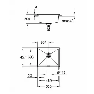 Кухонная мойка Grohe K700 31654AT0