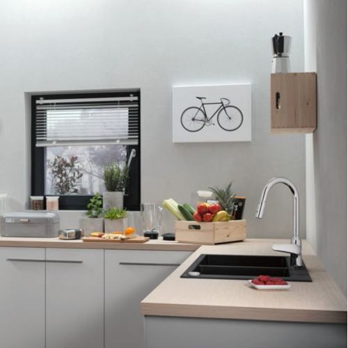 Смеситель для кухни Hansgrohe Focus M42 с выдвижным изливом Chrome 71800000