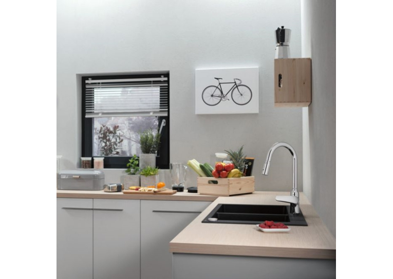 Змішувач для кухні Hansgrohe Focus M42 з висувним зливом Chrome 71800000