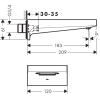 Вилив для ванни Hansgrohe Metropol Matt Black 32543670