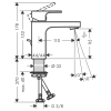 Смеситель для раковины Hansgrohe Vernis Shape 71561670 черный матовый
