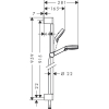Душевой набор Hansgrohe Crometta Vario 90 см EcoSmart белый/хром 26538400