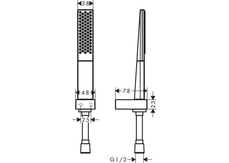 Душовий набір Hansgrohe Rainfinity 100 1jet із душовим шлангом 160 см 26856700