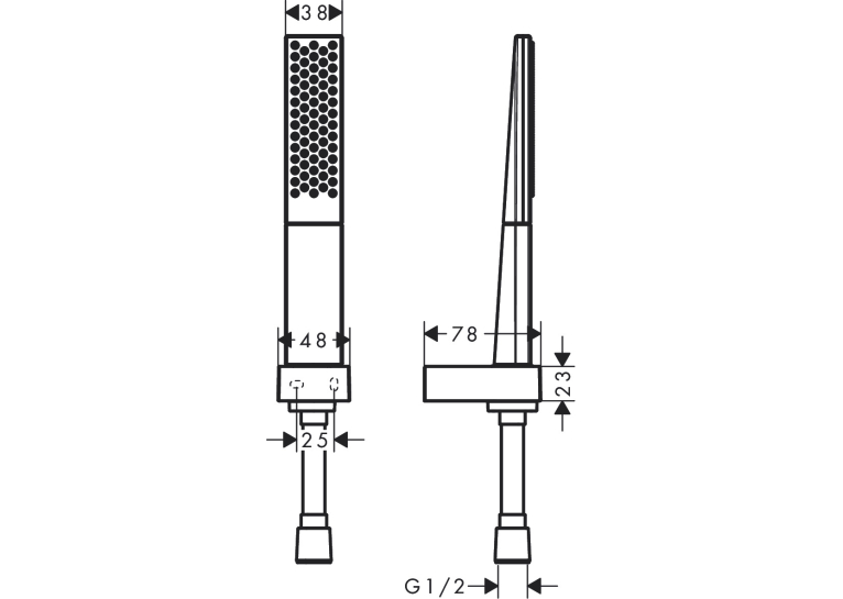 Душовий набір Hansgrohe Rainfinity 100 1jet із душовим шлангом 160 см 26856700