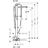 Смеситель для ванны напольный Hansgrohe Metropol Matt Black 32532670