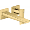 Змішувач для раковини настінний Hansgrohe Metropol Polished Gold Optic 32526990