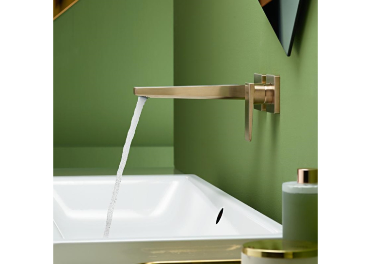 Змішувач для раковини настінний Hansgrohe Metropol Polished Gold Optic 32526990