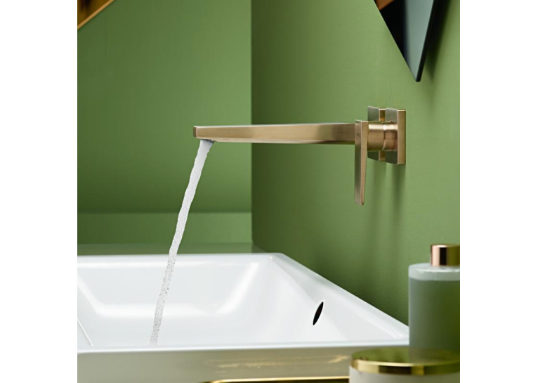 Змішувач для раковини настінний Hansgrohe Metropol Polished Gold Optic 32526990