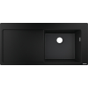 Кухонная мойка Hansgrohe S514-F450 с сушилкой слева Graphiteblack 43314170