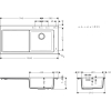 Кухонная мойка Hansgrohe S514-F450 с сушилкой слева Graphiteblack 43314170