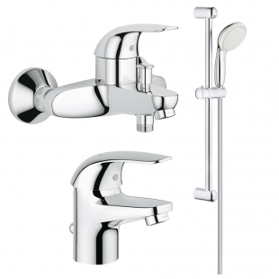 Набор смесителей для ванны GROHE Euroeco 123226S (23262000+32743000+27853000)