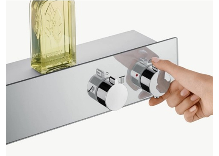 Термостат для душу Hansgrohe ShowerTablet 600 на 2 споживача, хром 13108000