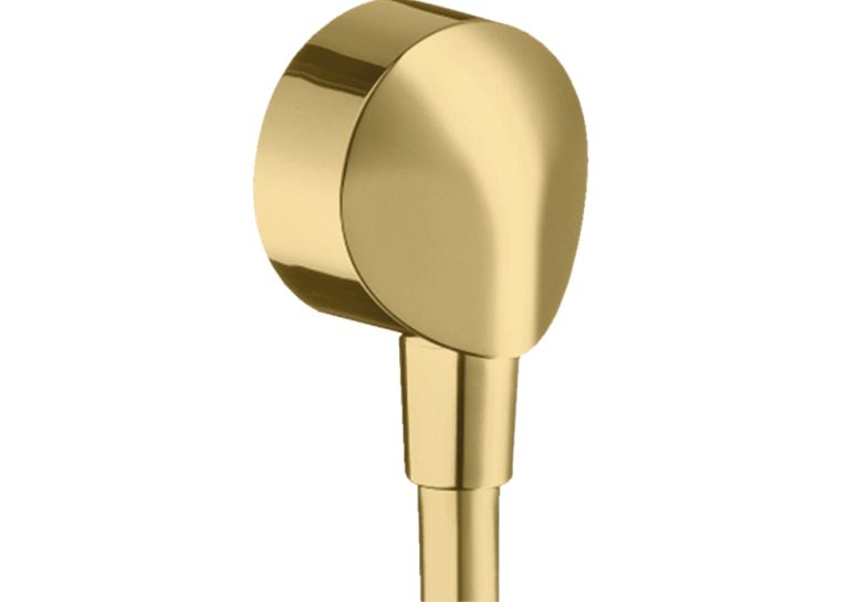 Шланговое подключение Hansgrohe FixFit E без обратного клапана Polished Gold Optic 27454990