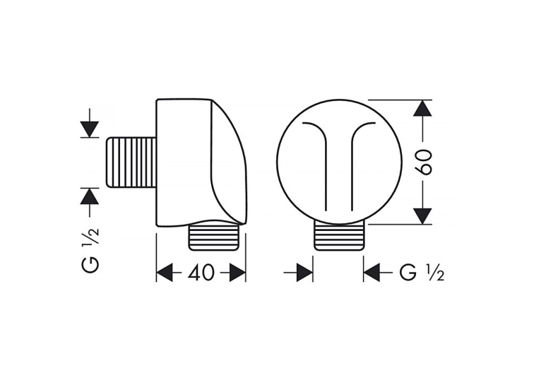 Шланговое подключение Hansgrohe FixFit E без обратного клапана Polished Gold Optic 27454990