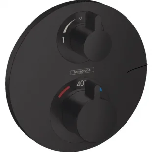 Термостат для душа Hansgrohe Ecostat S 15758670 черный матовый