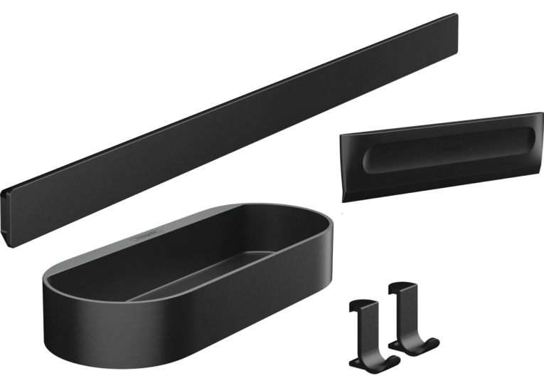 Набір аксесуарів 4в1 Hansgrohe WallStoris 27967670 чорний матовий