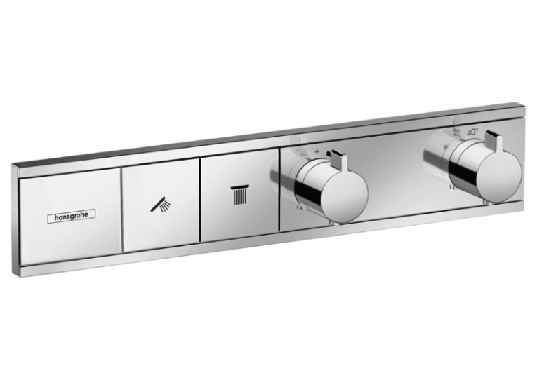 Термостат Hansgrohe RainSelect прихованого монтажу на 2 споживачі Chrome 15380000